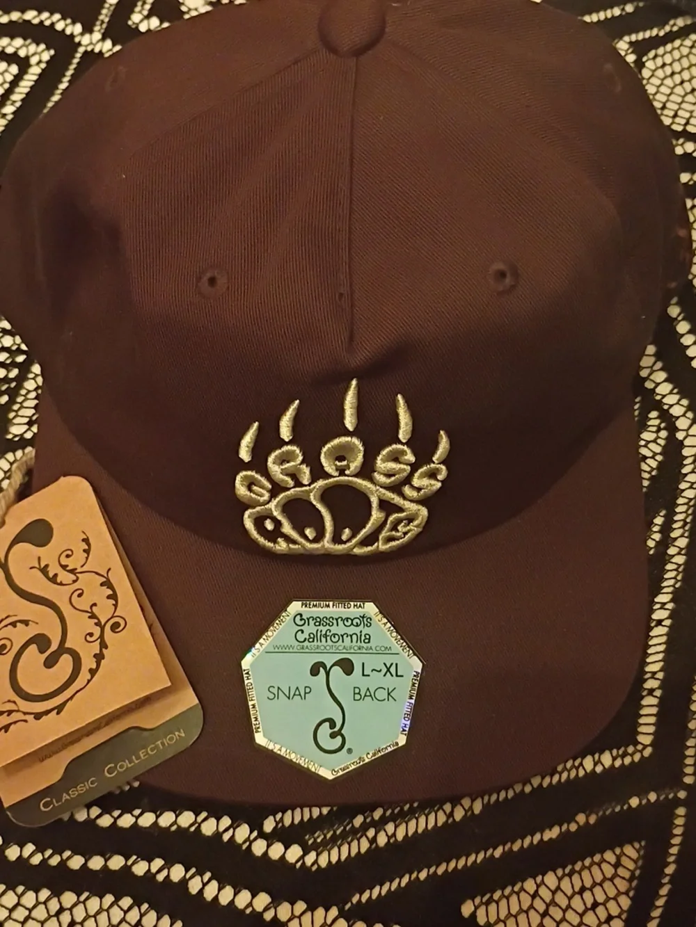Grassroots California Classic Collection Snap Back Flat Brim Hat